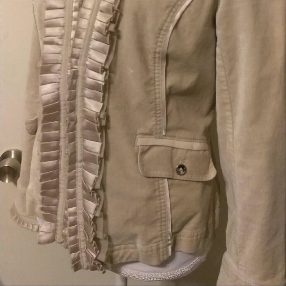 WHBM Tan lightweight coat